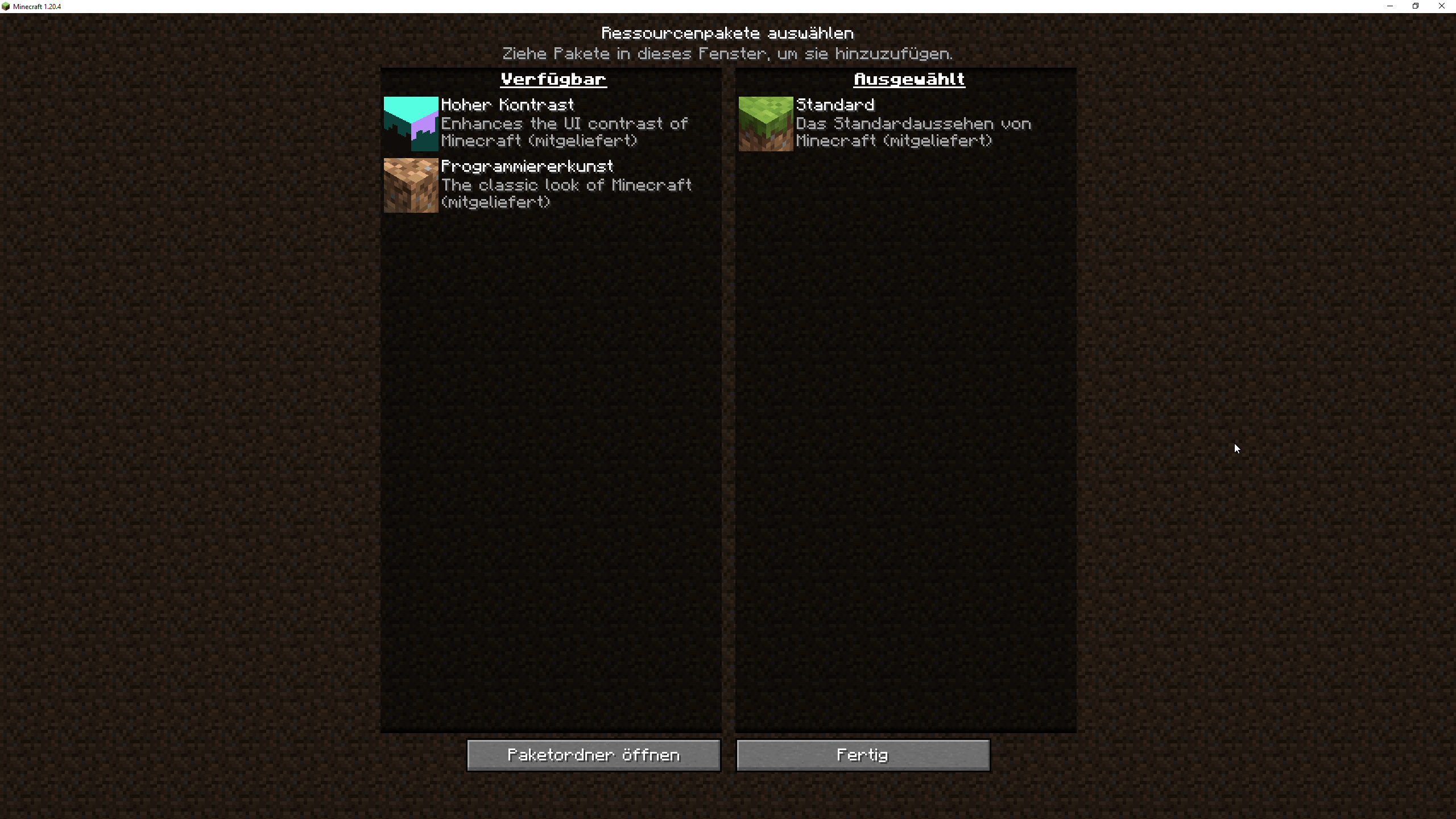 Delete packs